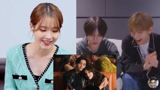 BTS V  Taehyung Friends mv Reaction by IU and TXT Preview [upl. by Je]