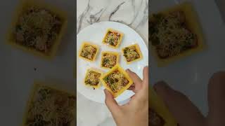 How to make CANAPES CHAAT  CANAPES  SNACKS  APPETIZERS  EASY TO MAKE  PARTY STARTERS [upl. by Ahsekel]