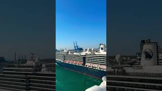 Holland America Oosterdam Leaving Rome hollandamerica travel cruise [upl. by Norac]