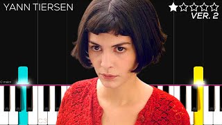 Amélie  Comptine d’un autre été  Yann Tiersen  EASY Piano Tutorial [upl. by Fleming709]