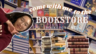 ✨COME TO THE BOOKSTORE WITH ME✨ my first and possibly last bookstore vlog because social anxiety [upl. by Chevy158]