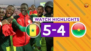 SENEGAL VS BURKINA FASO1541AFCON U17 SEMISGOALSampHIGHLIGHTS [upl. by Noskcire]