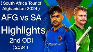 afg vs sa 2nd odi highlights 2024  Afghanistan vs South Africa 2nd ODI Highlights 2024  afg vs sa [upl. by Justin]