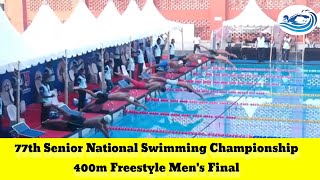 400m Freestyle Final  Mans  77th Senior National Mangalore 2024 [upl. by Kenon]