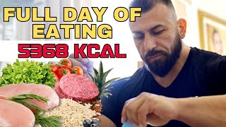 FULL DAY OF EATINGOFF SEASON5368kcal [upl. by Nnaik507]