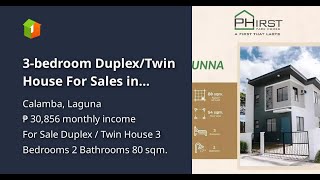 3bedroom DuplexTwin House For Sales in Calamba Laguna [upl. by Abekam]