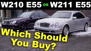 Which E55 AMG should you buy 9902 Mercedes W210 E55 AMG Vs 0306 W211 E55 AMG  Owner Comparison [upl. by Markiv]