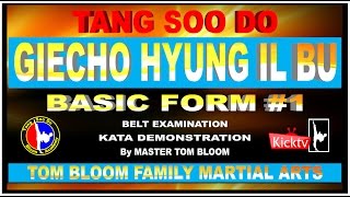 TANG SOO DO Kata Giecho Hyung Il Bu Basic Form 1 [upl. by Joappa2]