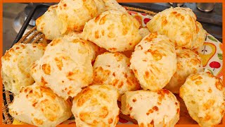 PÃO DE QUEIJO DE PADARIA I A MELHOR RECEITA I PRÁTICA I DELICOOSA I PÃO DE QUEIJIO DE COLHER [upl. by Ylam]