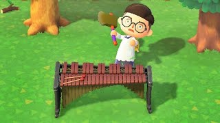 What Happens When You Hit Instruments with an Axe Animal Crossing New Horizons [upl. by Nimrahc]