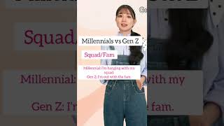 millennial vs gen z  millennial vs gen z slang millennials genzstyle genzslang [upl. by Atinhoj]