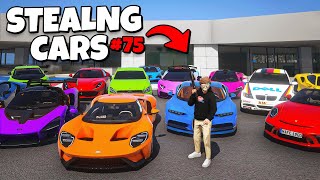 I Stole 75 Cars in GTA 5 RP [upl. by Jorin642]