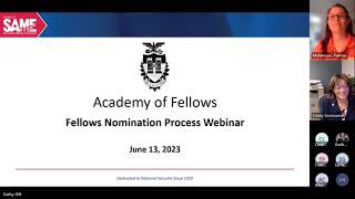 Academy of Fellows Nomination Webinar 2023 [upl. by Rosalee]