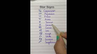 Star signs english vocabulary viralshort gk horoscope star signs learning classes learning [upl. by Noirda293]