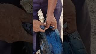 How to fix tubeless tyres puncher tubelesstyre puncher shorts trending viralvideo ytshorts [upl. by Ricardama79]