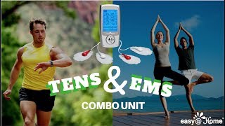 Tens  EMS combo unit for pain relief management and electrical muscle stimulationworkout recovery [upl. by Demmahom]