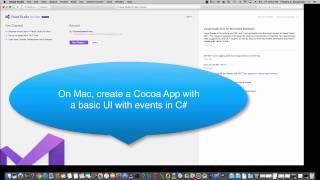 Cocoa App Create and Script UI Controls with Visual Studio on Mac [upl. by Packston850]