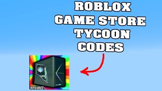 ROBLOX GAME STORE TYCOON CODES  😱 [upl. by Yeruoc]