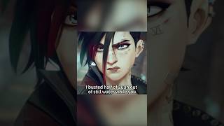 Vi and Jinxs fight arcaneshorts movie [upl. by Acsehcnarf235]