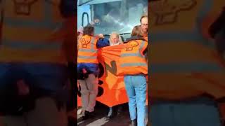 Bus driver had enough of protestors blocking the road shorts protesters shortsviral [upl. by Sarette]