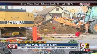 Indiana man injured after falling in trench [upl. by Lumbard]