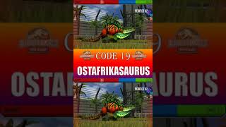 OSTAFRIKASAURUS CODE 19  JURASSIC WORLD THE GAME [upl. by Burne]