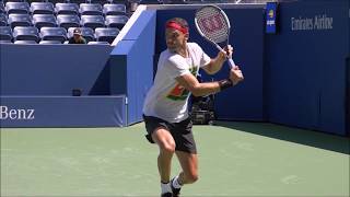 Tennis One Handed Backhand Slow Motion Compilation [upl. by Adiazteb]