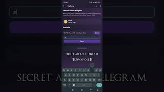 secret about telegram tapswapcode [upl. by Libbi]