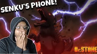 DR STONE EP 23 REACTION  SENKUS PHONE ACQUIRED [upl. by Ardnaeed]