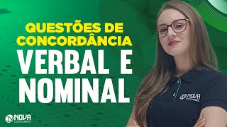 Questões comentadas de CONCORDÂNCIA VERBAL E NOMINAL para QUALQUER CONCURSO [upl. by Tniassuot]