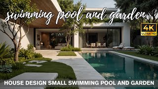 House design with small swimming pool and garden [upl. by Jase172]