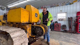 Diagnose and repair John Deere 3325 winch on a John Deere 450 dozer [upl. by Tracie]