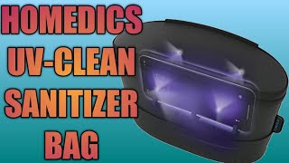 HoMedics UV Clean Sanitizer Bag Portable UV Light Fast Germ Sterilizer amp Disinfectant [upl. by Rahsab818]