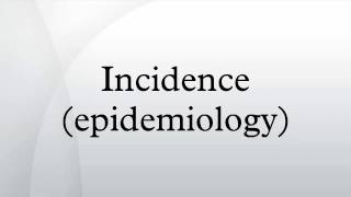 Incidence epidemiology [upl. by Arymahs]