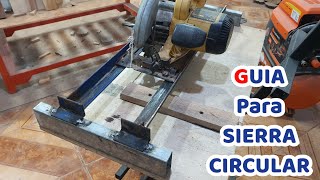 Fabricación de guia para sierra circular [upl. by Flight856]