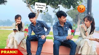 Proposing Prank On Random ￼Girl 🔥  इसको तो ग़ुस्सा आ गया 😡 prank video Arbaazvlogskj [upl. by Munroe692]