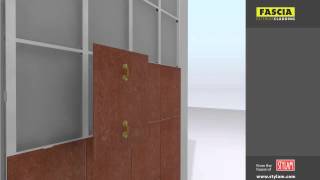 Fascia Exterior Cladding Installation with rivets [upl. by Ettenal]