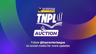 TNPL Player Auction 2024  Live Stream [upl. by Almond]