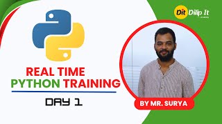 Python Real Time Training Day 1  Full Stack Python Training By Dilip It Academy [upl. by Stinson]