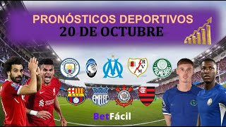 ✅⚽ PRONOSTICOS DEPORTIVOS DOMINGO 20 DE OCTUBRE  PREMIER LEAGUE  BETFACIL ⚽ [upl. by Igig]