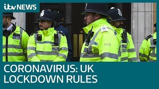 What you can and cant do during the threeweek UK coronavirus lockdown  ITV News [upl. by Lazos]