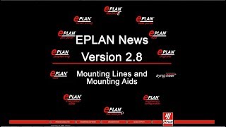 EPLAN Platform 28 Mounting Lines and Mounting Aids [upl. by Tower654]