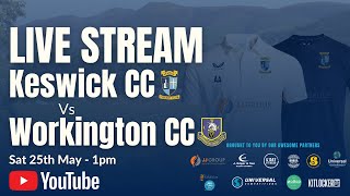 Keswick CC 1st XI v Workington CC 1st XI  1pm Start  50 Overs [upl. by Prussian607]