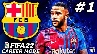 FIFA 22 Barcelona Career Mode EP1  THE BEGINNING🔥 [upl. by Eenar]