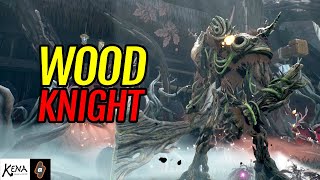 Wood Knight MiniBoss Fight Expert Spirit Guide Difficulty  Kena Bridge of Spirits Combat Gameplay [upl. by Anial]