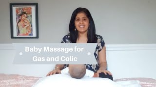 Baby Massage for Gas and Colic Minute Massage Vyana Infant Massage [upl. by Enaile]