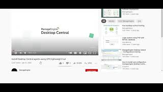 29 Manageengine Desktop Central 10 How to Install Desktop Central agents using GPO light weight too [upl. by Ness]