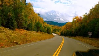 Relaxing Drive in Waterville Valley New Hampshire During Peak Fall Foliage  NH White Mountains [upl. by Notnil]