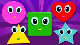 Shapes Song  Songs For Children And Kids  Learn Shapes With Colors [upl. by Pavyer712]