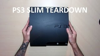 PS3 Slim Disassembly Teardown [upl. by Yecak]